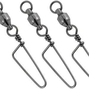 SEASKY Émerillon à roulement à billes en acier inoxydable avec anneau solide Coastlock Snap Terminal Tackle - Product Image 1