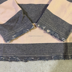 Chemises pour hommes personnalisées OEM/ODM, style streetwear, imprimé lettres, rayées, manches longues, décontractées, amples - Product Image 3