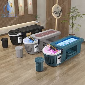 Lettino elettrico per Shampoo per <span class=keywords><strong>massaggio</strong></span> del corpo 3D e sedia per Shampoo per massaggi per parrucchieri - Product Image 3