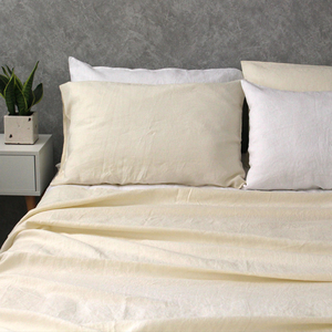 Bốn Mùa Sang Trọng Sử Dụng 4Pc 100% Vải Gai Dầu Nguyên Chất Bộ Đồ Giường Có Màu Sắc Tươi Sáng - Product Image 3