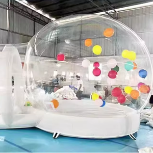 Hualong Transparent PVC <strong>Inflatable</strong> <strong>Bubble</strong> Play Set With Ball Pit Single Layer Commercial Grade Indoor Amusement Equipment - Product Image 1