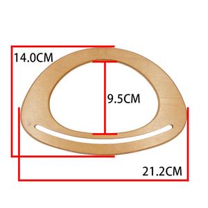 מפעל ישיר הטוב ביותר באיכות מוצק עץ אישה ארנק תיק ידיות - Product Image 4