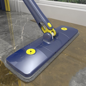 Suelo de madera para el hogar, húmedo y seco, doble uso, agua giratoria, plegable, manos libres, 360, limpieza rotativa, fregona plana - Product Image 1