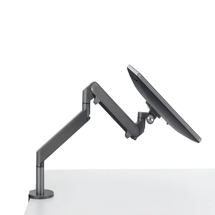 Long Arms Aluminium Single Adjustable Desktop 13-32" LCD Monitor Mount Stand Arm