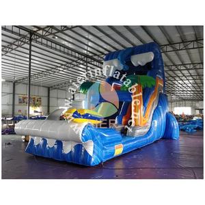 Tobogán Acuático Inflable Shark Surf Skateboard con Pista, Calidad Comercial para Niños, Carnavales, <span class=keywords><strong>Alquiler</strong></span> para Fiestas y Parques <span class=keywords><strong>de</strong></span> Diversiones - Product Image 2