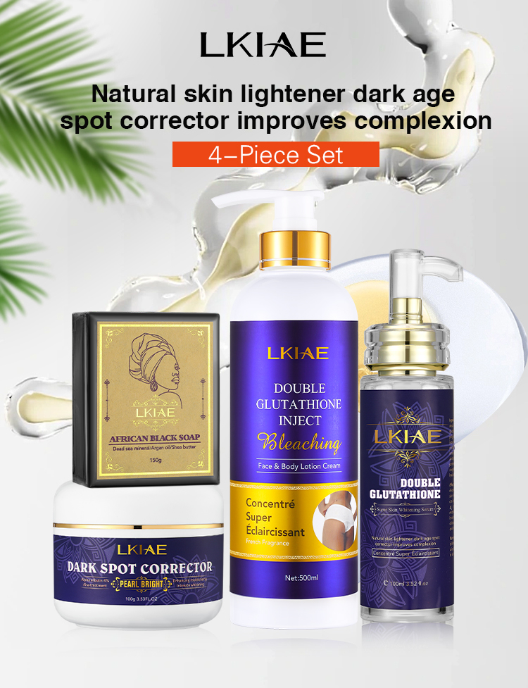 Private Label Glutathione Whitening Serum & Body Lotion Set - Skin Care for  Dark Spots, Moisturizing & Nourishing Solution