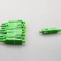 Harga pabrik Fiber Optic PLC Splitter Mini tabung baja tipe 0.9mm 1m 1.5m G657A1 1x2 1x4 1x8 1x16 1X32 SC/APC UPC untuk FTTH WiFi