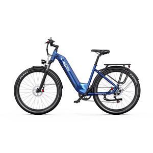 Vélo électrique de ville et de loisirs à longue portée avec moteur sans balais de 250 W à l'arrière, batterie au lithium en alliage d'aluminium de 18,2 Ah, freins à disque hydrauliques - Product Image 2