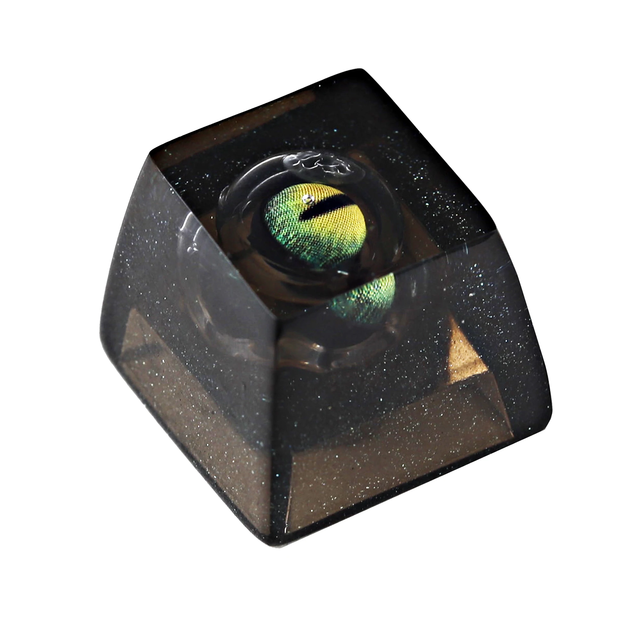 Artisan Keycap Resin Shine Through Flippable Evil Eye Keycaps For Cherry MX Mechanical Gaming Keyboards