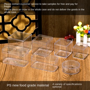 Vuông hộp nhựa trong suốt để nướng bánh mousse Hi hộp kẹo cho thạch và Cookie Bán buôn bao bì thực phẩm - Product Image 2