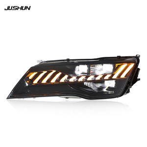 Ensemble de phares Jushun Audi A7 style RS7, LED DRL, clignotants séquentiels, 2011-2014 - Product Image 3