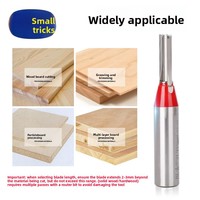 Fraise droite TCT à 3 dents, fraise à carbure pour rainurage et découpe du MDF, du contreplaqué et du panneau de particules