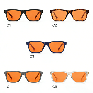 Lunettes anti-lumière bleue pour hommes, monture TR90 noire 100%, logo personnalisé, haute qualité, dernières tendances, vente en gros OEM - Product Image 3