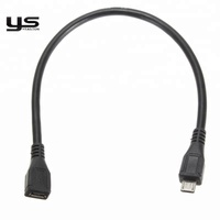Cable de Extensión Micro USB Macho a Hembra, Cable de Carga y Sincronización de Datos para Teléfono Android, Arnés de Cable de Extensión para Dispositivos Móviles
