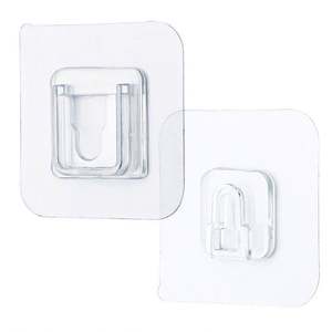 Ganchos de pared sin costuras K1256, ganchos autoadhesivos de doble cara para baño, cocina, puerta, soportes de almacenamiento - Product Image 1