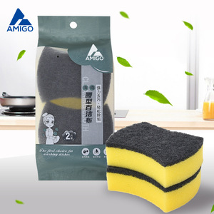 Éponge rectangulaire haute densité Amigo pour le nettoyage de la cuisine, tampon à récurer pour la vaisselle avec face abrasive - Product Image 5