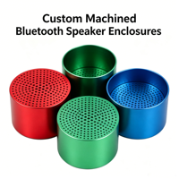 Boîtier de haut-parleur Bluetooth miniature usiné CNC, boîtier en aluminium anodisé OEM, coque de protection, boîte vide pour haut-parleur Bluetooth