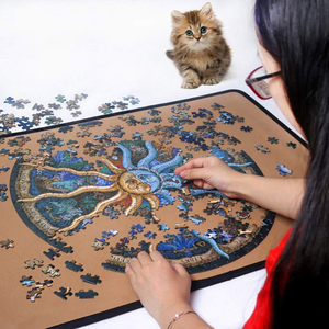 <span class=keywords><strong>Puzzle</strong></span> en papier de 500 pièces des douze constellations pour la relaxation et le divertissement - <span class=keywords><strong>Puzzle</strong></span> rond OEM - Product Image 4