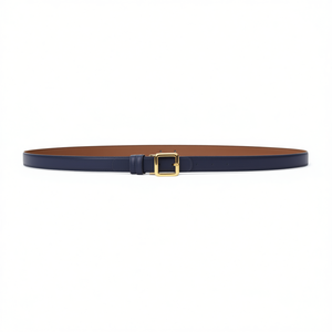 Ceinture plate en PU avec boucle carrée de 4 cm pour femmes, mode décontractée - Product Image 1