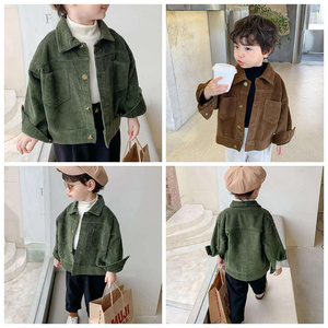 Nouvelle veste décontractée en velours côtelé pour enfants coréens, collection automne 2023, vêtements pour tout-petits, vestes de printemps pour bébés garçons - Product Image 2