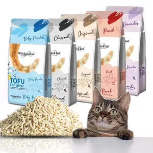 Fabricant d'accessoires pour chats OEMhigh quality rinçable animals corn tofu cat litière sable vente en gros fournisseurs cat litière tofu