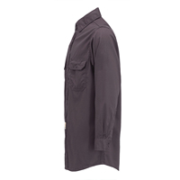 Chemise de travail à manches longues en coton 100% pour homme, design classique uni, anti-statique, résistante aux hautes températures, avec boutons