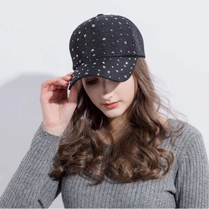 Unisex 5-Panel Formal Sporty <b>Waterproof</b> Corduroy Baseball <b>Cap</b> with Diamond Rhinestone Fruit Design - Product Image 6