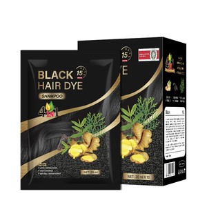 Premium Organic Herbal Bubble Hair Dye Oil-Unisex Normal Hair 1-Wash Blackening Gray Coverage & Hair Growth Factory Wholesale - Product Image 5