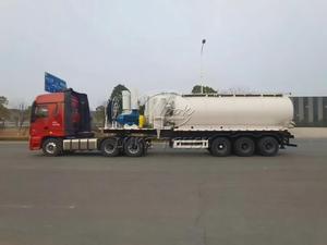 Large Volume Electric Vacuum Sewage Semi Trailer Tri-Axle Hydraulic Tipping Sludge Suction Transport Semi-trailer - Product Image 2