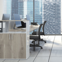 Kabel Chaise d'ordinateur de visiteur sans bras en tissu noir à dossier moyen Chaises de bureau pivotantes
