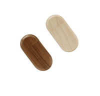 Bâtons USB en bois de forme ovale 2.0 1G 2G 4G 8G cadeau Usb 3.0 clés USB mémoires clés USB