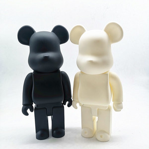 28CM OEM Wholesale Customized Kaw White Black Gold Color Action Figure DIY Bearbrick Small Toy