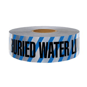 Cinta de advertencia detectable subterránea con lámina de aluminio, muestra gratuita al por mayor de fábrica - Product Image 2
