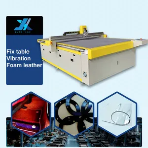 1625 Fix Table Digital Flatbed Car Floor Car Mat CNC Vibrating Vibrate Oscilación Cuchillo Máquina de corte