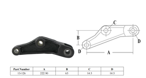 13-126 Cintre <span class=keywords><strong>à</strong></span> <span class=keywords><strong>bascule</strong></span> en tandem pour tous les types de suspension de remorque Kit de cintres <span class=keywords><strong>à</strong></span> double œil - Product Image 2