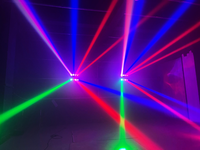 Luz de Escenario Súper Spider de Alto Brillo con Cabeza Móvil 8x15W, Equipo de Haz LED RGBW con Modo de Control DMX512