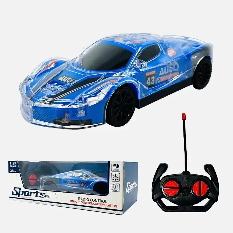 컬러풀한 조명 슈퍼카 페라리 모델 카를 경주하는 아이들을 위한 신제품 프로모션 드리프트 RC 리모콘 자동차 전기 장난감