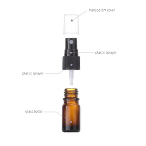 Botella de spray de niebla fina de perfume de cristal ámbar vacío cosmético personalizado 5ml 10ml 15ml 20ml 30ml 50ml 100ml - Product Image 6