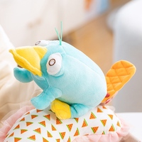 Peluche Mignonne en Forme d'Écrevisse Bleu Doux, Jouet en Tissu Éponge, Idéal pour les Cadeaux de Noël pour Enfants - Vente Chaude