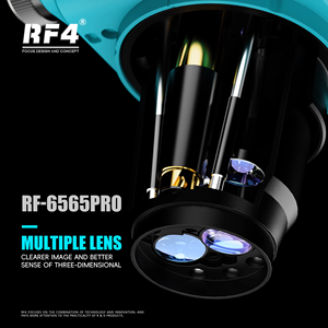 RF4 RF-6565PRO HD Trinocular Estéreo 50x con Ocular de Bloqueo de 9 Velocidades Ajustable e Iluminación LED 4K para Herramientas de Reparación de Teléfonos 0.5X - Product Image 6