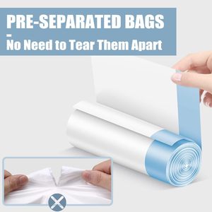 Drawstring Garbage Bags <b>Plastic</b> Trash Bags with Drawstring for Household <b>Kitchen</b> Use Wholesale Supply - Product Image 3