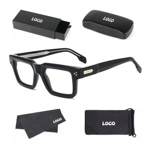Montures optiques carrées vintage en acétate épais pour hommes, légères et confortables, vente en gros - Product Image 3