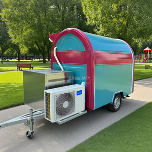 Mini camion de restauration mobile pour glaces et snacks avec station à frites, résistant à la rouille, certifié CE - Product Image 3