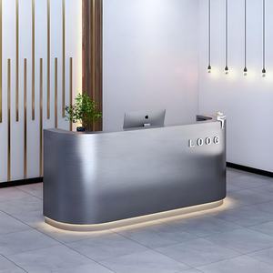 Muebles de Salón de Belleza Modernos y Sencillos, Estilo Lujoso, Mostrador Pequeño, Recepción de Salón de Belleza - Product Image 1