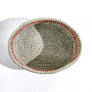 Panier compact en coton tressé élégant H-10 rond B-16 cm pour l'organisation de la maison Rangement de la chambre ou du bureau des enfants avec des épices - Product Image 1