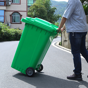 Longbang công suất lớn đứng cán bìa ngoài trời khu vực/hậu cần khu vực dễ dàng làm sạch đa kích thước 120L/240L/360L HDPE Thùng rác - Product Image 3