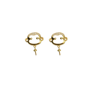 Pendentif en argent S925, boucles d'oreilles et collier de style chinois rétro, accessoire de bricolage, support 1253, apprêts de bijoux personnalisés - Product Image 5