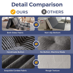 <span class=keywords><strong>ที่นอน</strong></span>พับได้แบบสามตอน หนา 6 นิ้ว <span class=keywords><strong>ที่นอน</strong></span>พับได้แบบมีโครง <span class=keywords><strong>ที่นอน</strong></span>โฟมเต็มตัว <span class=keywords><strong>ที่นอน</strong></span>พับได้สำหรับวางบนพื้น โซฟาสำหรับแขก <span class=keywords><strong>ที่นอน</strong></span>เสริมแบบพกพา <span class=keywords><strong>ที่นอน</strong></span>สำหรับตั้งแคมป์ - Product Image 2