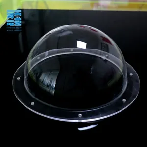 Fabricante proveedor de fábrica hueco acrílico transparente media Bola Acrílico hemisferio acrílico cúpula