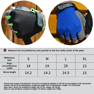 Guantes <span class=keywords><strong>de</strong></span> fitness personalizados para gimnasio levantamiento <span class=keywords><strong>de</strong></span> pesas deportes al aire libre y entrenamiento Unisex transpirable poliéster ciclismo pesca ejercicio en casa - Product Image 5